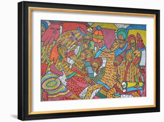 Festival, 2014-Muktair Oladoja-Framed Giclee Print