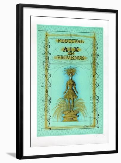 Festival Aix en Provence-Jean Carzou-Framed Collectable Print