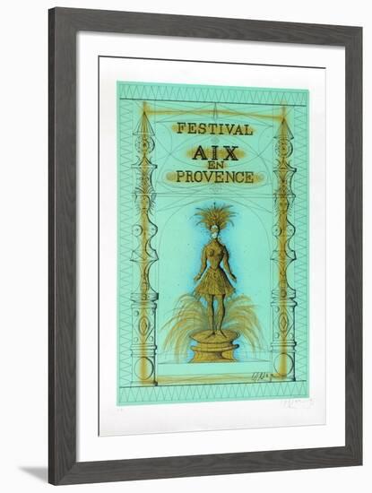 Festival Aix en Provence-Jean Carzou-Framed Collectable Print