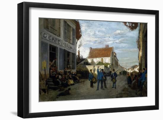Festival at Grez, 1869-Francesco Netti-Framed Giclee Print