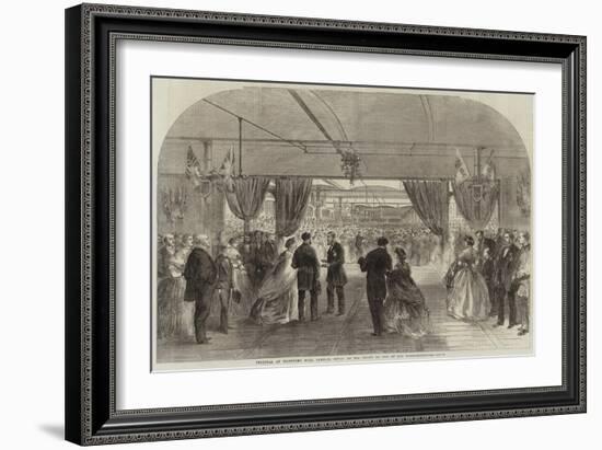 Festival at Hartford Mill, Oldham, Given by Mr Platt to 8000 of His Workpeople-null-Framed Giclee Print