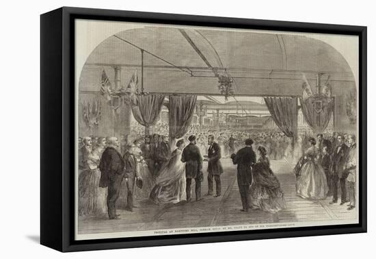 Festival at Hartford Mill, Oldham, Given by Mr Platt to 8000 of His Workpeople-null-Framed Premier Image Canvas