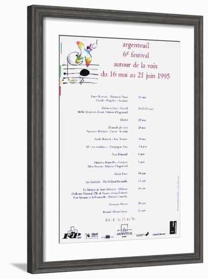 Festival D'Argenteuil-André François-Framed Serigraph
