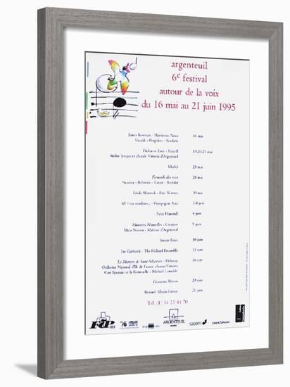 Festival D'Argenteuil-André François-Framed Serigraph