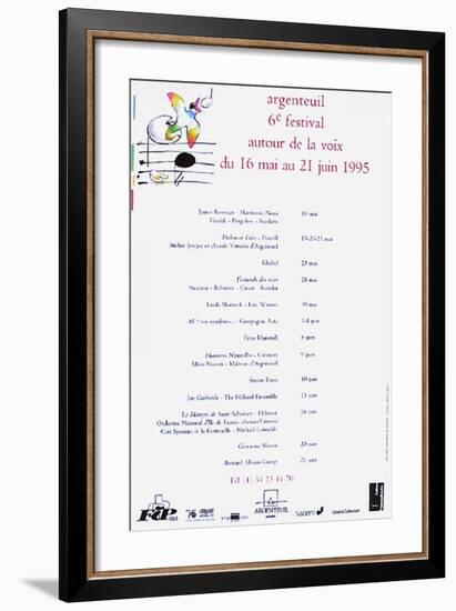 Festival D'Argenteuil-André François-Framed Serigraph