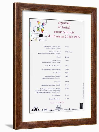 Festival D'Argenteuil-André François-Framed Serigraph