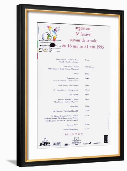 Festival D'Argenteuil-André François-Framed Serigraph