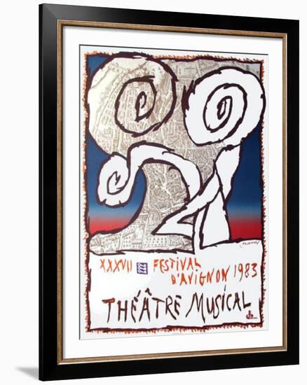 Festival D'Avignon 1973-Pierre Alechinsky-Framed Premium Edition