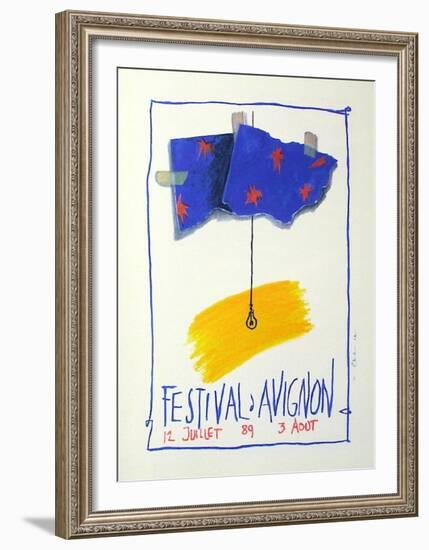 Festival D'Avignon 1989-Jean-Paul Chambas-Framed Collectable Print