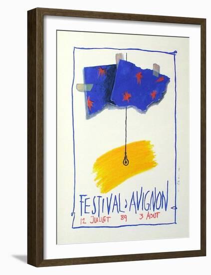 Festival D'Avignon 1989-Jean-Paul Chambas-Framed Collectable Print