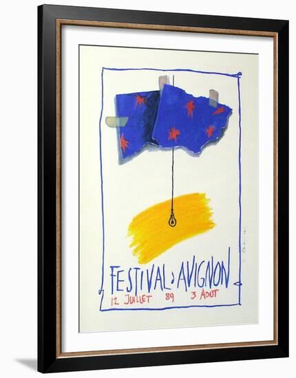 Festival D'Avignon 1989-Jean-Paul Chambas-Framed Collectable Print