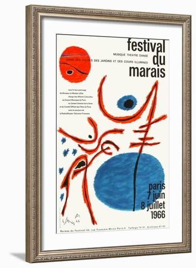 Festival du Marais-Gustave Singier-Framed Collectable Print