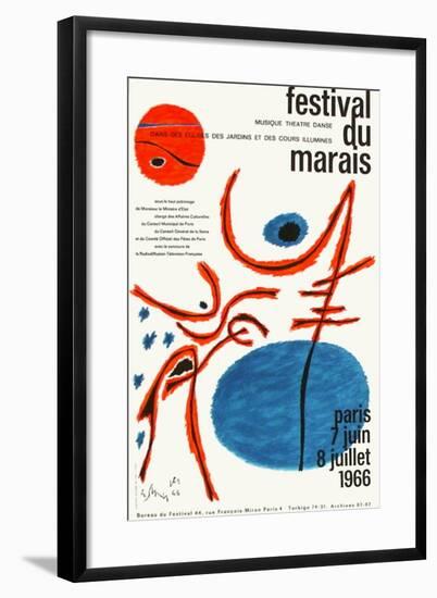 Festival du Marais-Gustave Singier-Framed Collectable Print