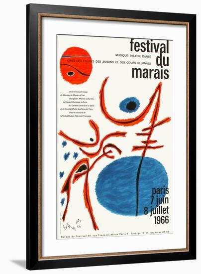 Festival du Marais-Gustave Singier-Framed Collectable Print