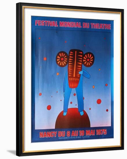 Festival du théâtre Nancy 1975-Jean Michel Folon-Framed Premium Edition