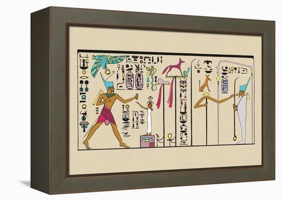 Festival for Ramses II-J. Gardner Wilkinson-Framed Stretched Canvas