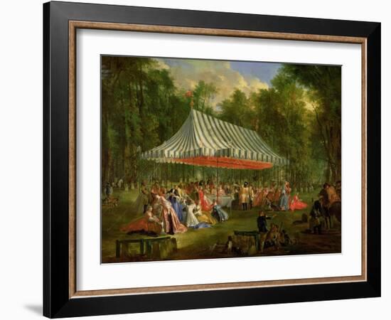 Festival Given by the Prince of Conti to the Prince of Brunswick-Lunebourg at L'Isle-Adam, 1766-Michel Barthélémy Ollivier-Framed Giclee Print