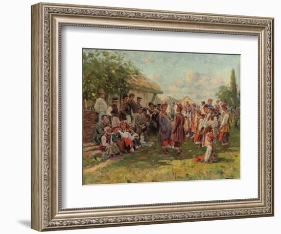 Festival in a Ukrainian Village, C. 1882-1917-Vladimir Egorovic Makovsky-Framed Giclee Print