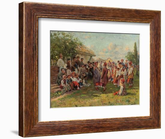 Festival in a Ukrainian Village, C. 1882-1917-Vladimir Egorovic Makovsky-Framed Giclee Print