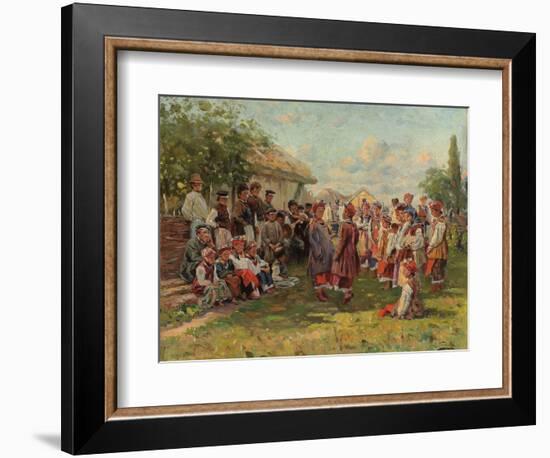 Festival in a Ukrainian Village, C. 1882-1917-Vladimir Egorovic Makovsky-Framed Giclee Print