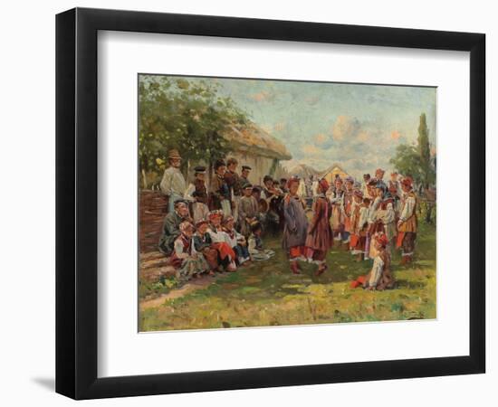 Festival in a Ukrainian Village, C. 1882-1917-Vladimir Egorovic Makovsky-Framed Giclee Print