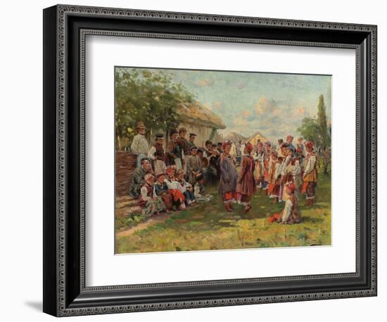 Festival in a Ukrainian Village, C. 1882-1917-Vladimir Egorovic Makovsky-Framed Giclee Print