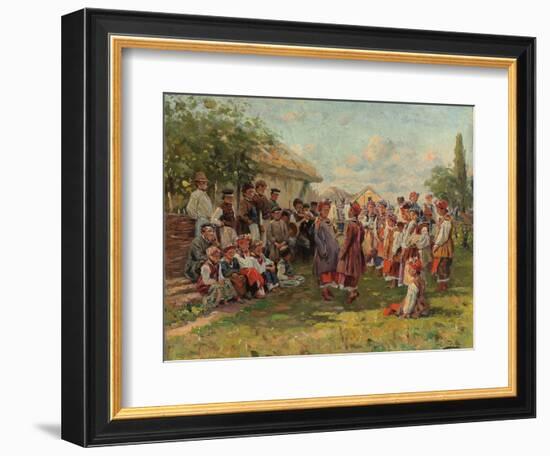 Festival in a Ukrainian Village, C. 1882-1917-Vladimir Egorovic Makovsky-Framed Giclee Print