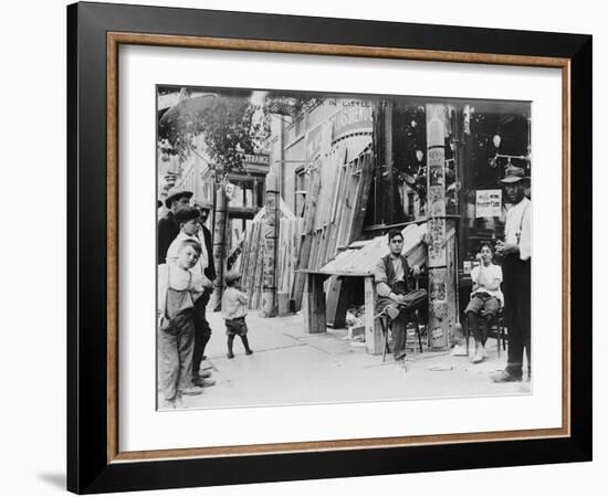 Festival in Little Italy Photograph - New York, NY-Lantern Press-Framed Art Print