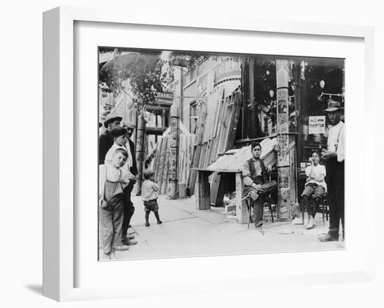 Festival in Little Italy Photograph - New York, NY-Lantern Press-Framed Art Print