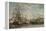 Festival in the Harbour of Honfleur, 1858-Eugene Louis Boudin-Framed Premier Image Canvas