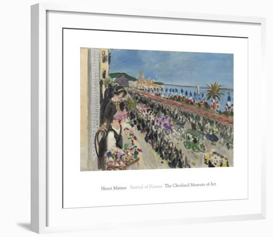 Festival of Flowers, Nice (Fete des fleurs), 1923-Henri Matisse-Framed Art Print