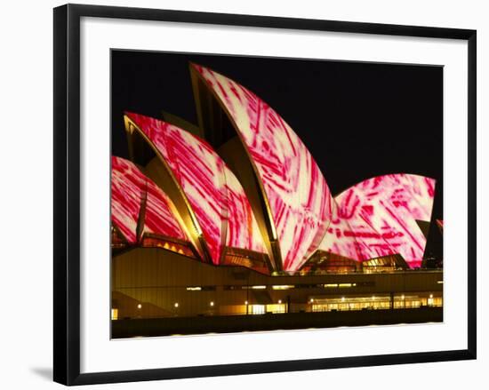 Festival of Light, Sydney Opera House, Sydney, New South Wales, Australia-Mark Mawson-Framed Photographic Print