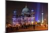 Festival of Lights, Berlin Cathedral at the Pleasure Garden, Lustgarten, Berlin-null-Mounted Art Print