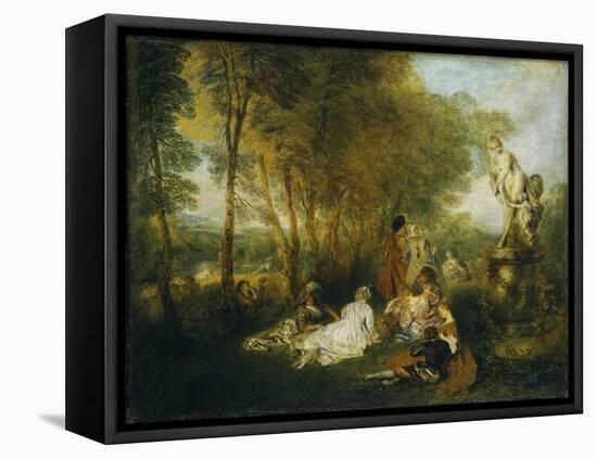 Festival of Love-Jean Antoine Watteau-Framed Premier Image Canvas