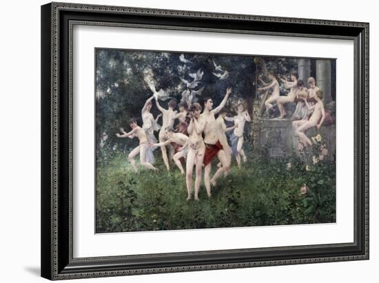 Festival of Spring (Allegoric Scene) - Masek, Karel Vitezslav (1865-1927) - 1889 - Oil on Canvas --Vitezlav Karel Masek-Framed Giclee Print