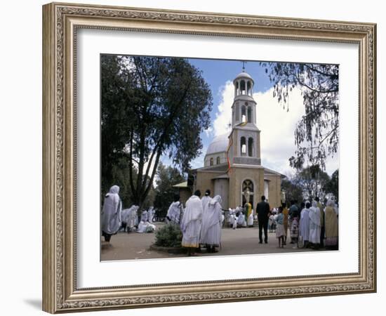 Festival of St. Mary's, St. Mary's Church, Addis Ababa, Ethiopia, Africa-Jane Sweeney-Framed Photographic Print