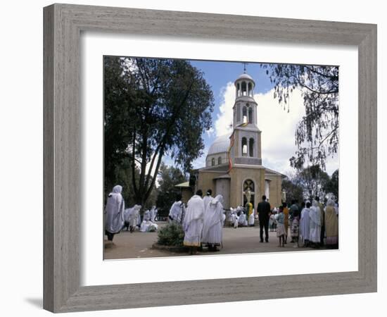 Festival of St. Mary's, St. Mary's Church, Addis Ababa, Ethiopia, Africa-Jane Sweeney-Framed Photographic Print