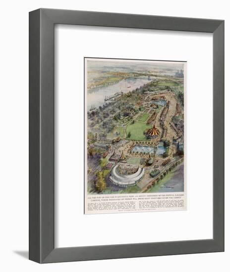 Festival Pleasure Garden-null-Framed Art Print