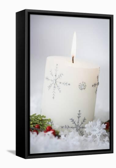 Festive Christmas Candle-Tammy Hanratty-Framed Premier Image Canvas