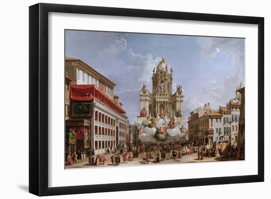 Festive Decorations on Pizza Di Spagna-Giovanni Paolo Pannini-Framed Giclee Print