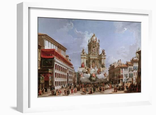 Festive Decorations on Pizza Di Spagna-Giovanni Paolo Pannini-Framed Giclee Print