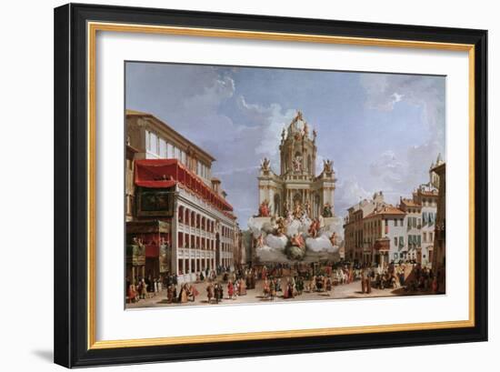 Festive Decorations on Pizza Di Spagna-Giovanni Paolo Pannini-Framed Giclee Print