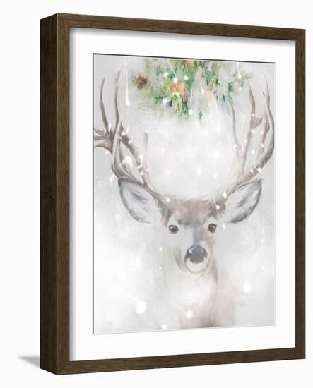 Festive Deer-Sarah Butcher-Framed Art Print