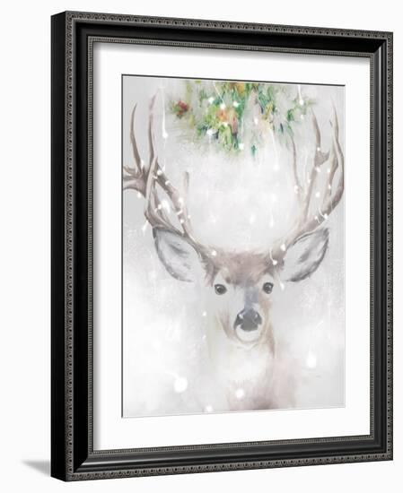 Festive Deer-Sarah Butcher-Framed Art Print