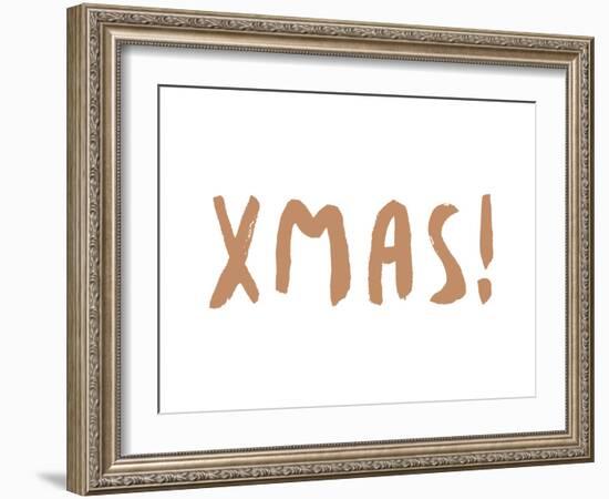 Festive Font - Xmas-Dana Shek-Framed Giclee Print