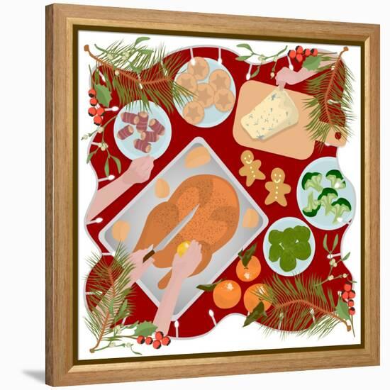 Festive Food-Claire Huntley-Framed Premier Image Canvas