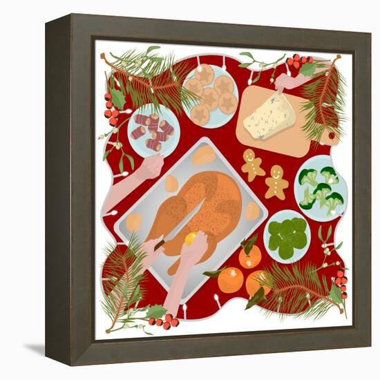 Festive Food-Claire Huntley-Framed Premier Image Canvas