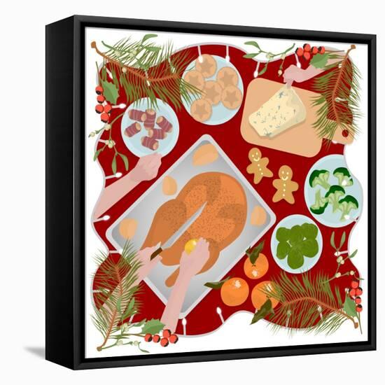 Festive Food-Claire Huntley-Framed Premier Image Canvas