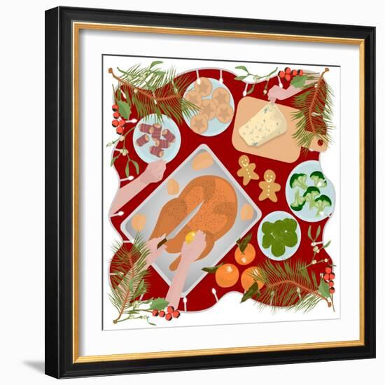 Festive Food-Claire Huntley-Framed Giclee Print