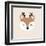 Festive Friends - Deer-Dana Shek-Framed Giclee Print